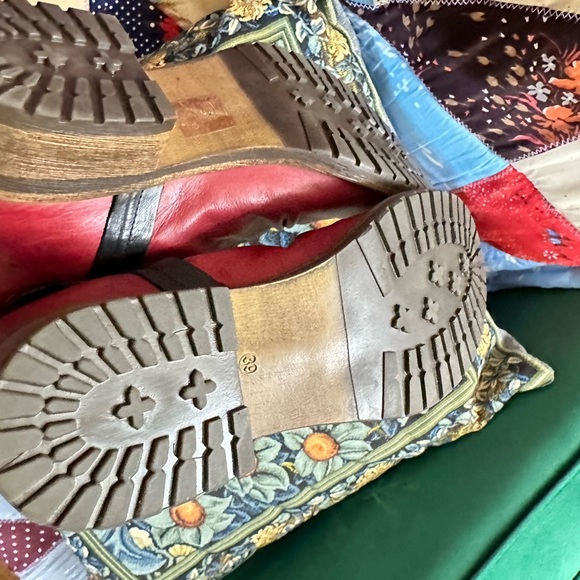 Red leather boots - BUENO size US9 EU39 / Red boots - Picture 8 of 15